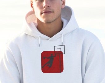 Basketluvtröja, Slam Dunk-tröja med grafisk design, sporttröja, mysig topp för basketentusiaster, casual streetwear-basketkläder