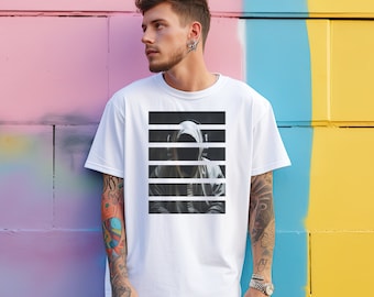 Grafik T-Shirt für Männer und Frauen, Kopfhörer Grafik-Shirt für Musikliebhaber und DJ, Männer-T-Shirt mit Musikgrafik für den täglichen Gebrauch