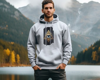 illuminati sweat à capuche unisexe illuminati chemise à capuche graphique, sweat à capuche pull-over conspiration pour homme et femme, cadeau d’amant de conspiration illuminati