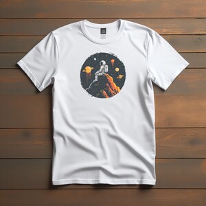Space graphic shirt, gift for space lover, astronaut graphic t-shirt, starts graphic shirt, gift for him, geek space shirt, universe shirt