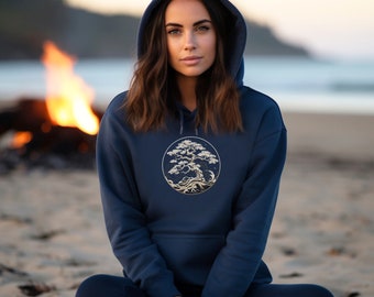 Sweat à capuche bonsaï, chemise à capuche cadeau pour les amoureux du Japon, capuche de la culture du japon, cadeau pour lui elle, sweat à capuche graphique bonsaï, sweat à capuche graphique japon