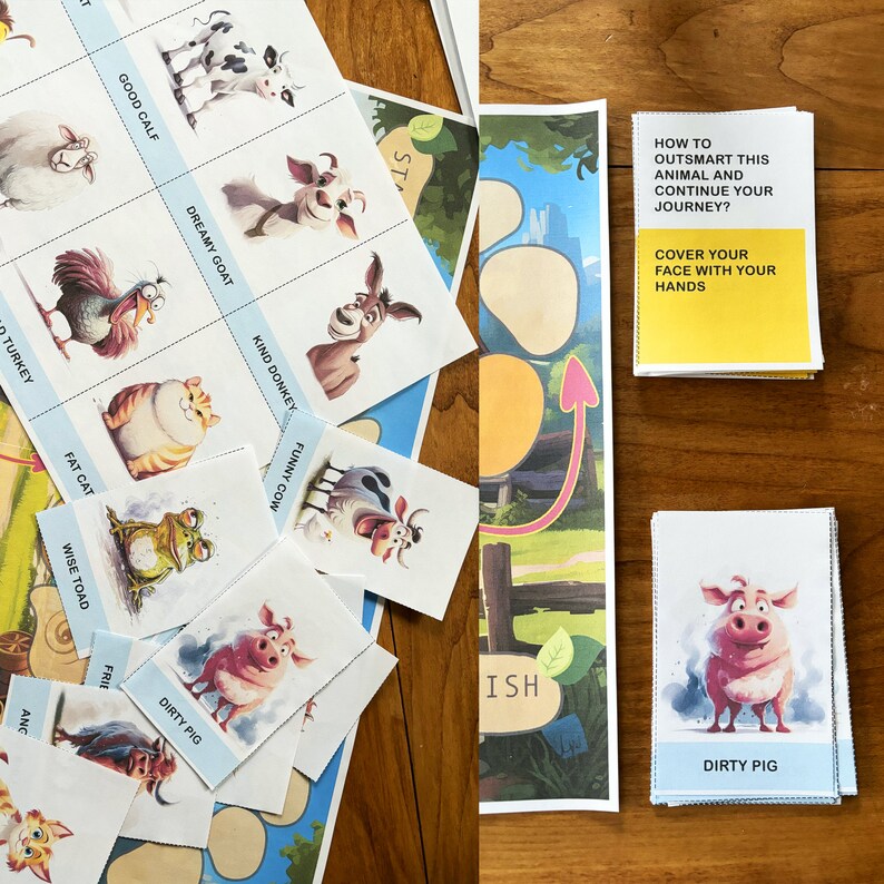 Escape From the Farm | Chicken Run | Fun Board Game | 3+ | PDF Farm ...