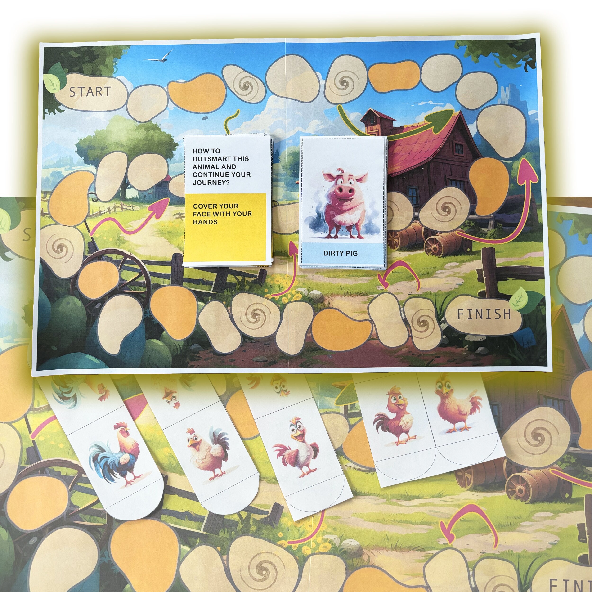 Escape From the Farm | Chicken Run | Fun Board Game | 3+ | PDF Farm ...