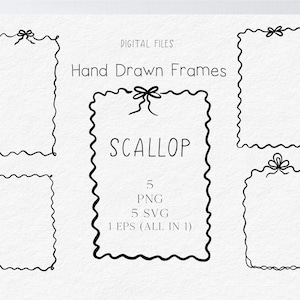 Illustrazione di cornici a forma di smeraldo disegnate a mano in formato SVG PNG, cornice disegnata a mano con cornice scarabocchiata, design con linee di fiocco, invito a nozze con stampa nera scarabocchiata