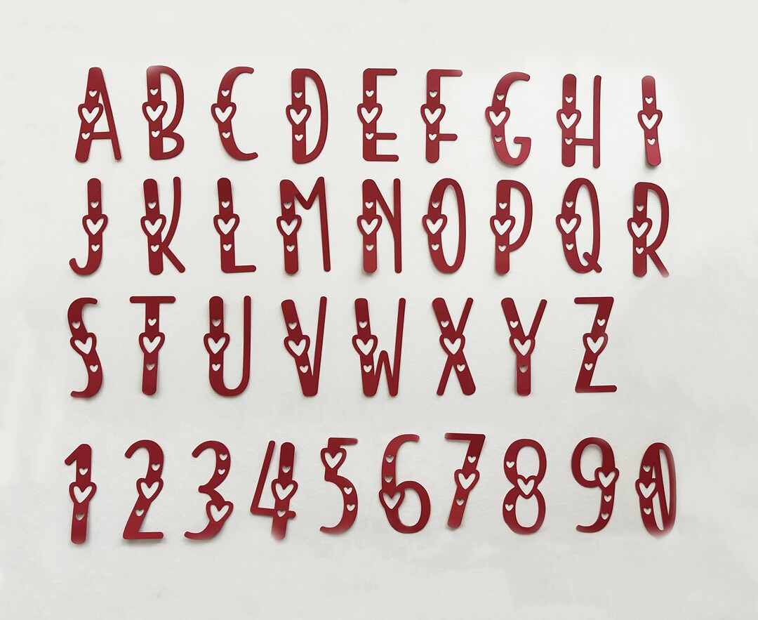 Alphabet Letter Cut Outs Letter Die Cuts Paper Letters Die Cut Letters