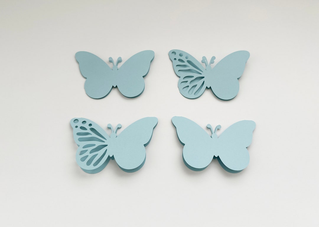 20 Blank Butterfly Cards Set - Butterfly Cards for Invitations, Card ...
