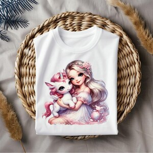 Unicorn Heat Transfers for DIY Tshirt - Unicorn Transfers Print Ready To Press - Heat Transfer Ready To Apply - Cute Unicorn For Tshirt