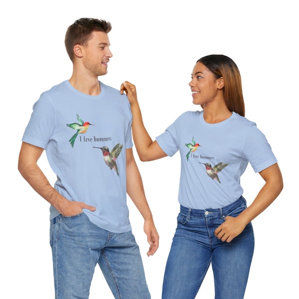 I Love Hummers Teeshirt | Unisex Tee | Funny Shirt | Bird Pun Shirt