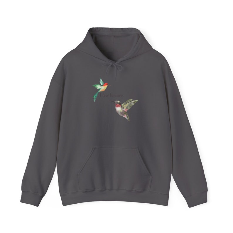 I Love Hummers Sweatshirt Unisex Hooded Sweatshirt Funny Sweatshirt Bird Pun Shirt image 10