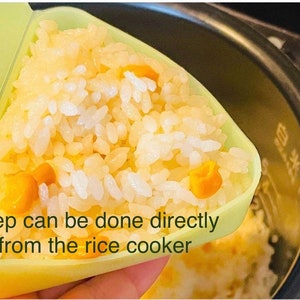 2pcs Silicone Onigiri Mold: Reusable Sushi Rice Case image 9