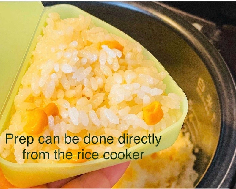 2pcs Silicone Onigiri Mold: Reusable Sushi Rice Case image 9