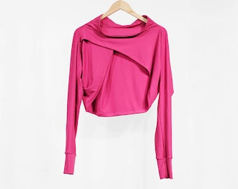 Roze asymmetrische bolero