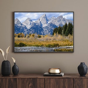 Grand Tetons National Park Photography Print| Photography Print | Home Decor | Wall Art