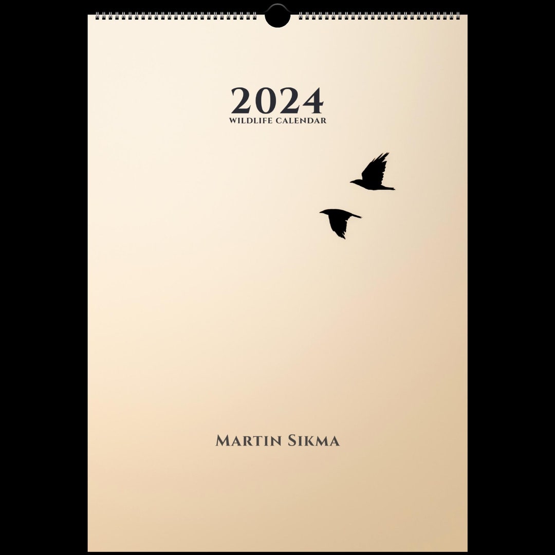 Wildlife Calendar 2024 A3 Martin Etsy