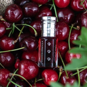 Cherry Drops Perfume Oil – Sweet Fruity Cherry & Musk Scent – Long Lasting Luxury Fragrance | Diamond Essence