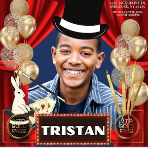 Magic Birthday Party VIP Guest Party Badge