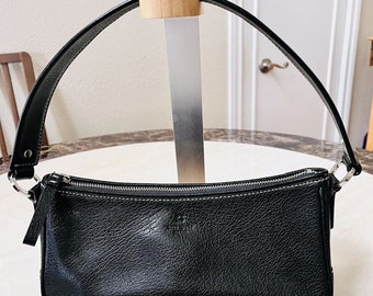 Vintage Kate Spade NEW YORK Piper Georgetown Black Pebbled Shoulder Leather Bag