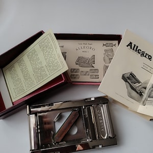 Vintage Allegro Mod. L Razor Blade Sharpener, Art Deco Swiss Made Shaving Tool