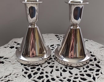 Viking Art Glass Koi- Dolphin Candlestick Holders