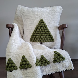 Gehaakte kerstdeken, Bobble Woodland Afghan