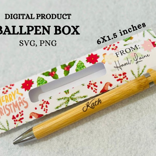 SVG Ballpen Box Template