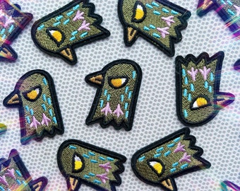 NYC Trash bird Pigeon Embroidered patches