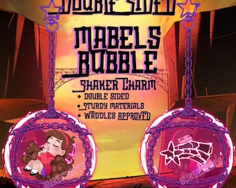 Gravity Falls Mabel Pines Bubble Bill Cipher Keychain