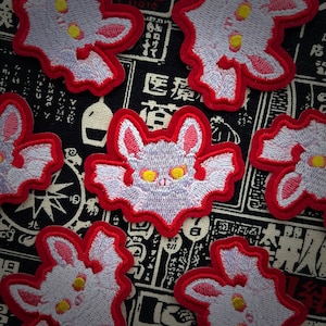Spooky Vampire snow bat embroidered patch