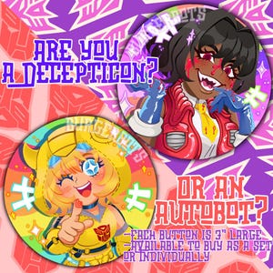 Kotobukiya Starscreme und Bumblebee Trafo Buttons