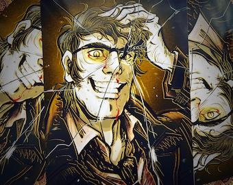 Gravity Falls Bill Cipher Stanford Pines Art Print