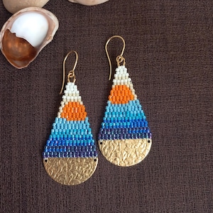 Beaded earrings Miyuki Seed bead earrings