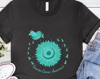 Ovarian and Cervical Cancer Awareness Apparel, Motivational Shirt, Support Cause, Survivor Gift