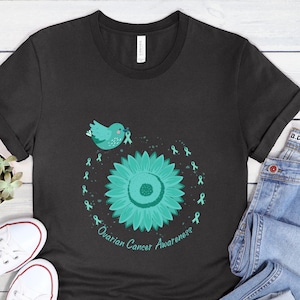 Ovarian and Cervical Cancer Awareness Apparel, Motivational Shirt, Support Cause, Survivor Gift
