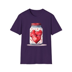 Jar of hearts, Heart Love, Valentine&#39;s Day T-Shirt, Cute, Sweet, Boyfriend, Girlfriend, Funny, Men, Women, Couple, Matching Gift T Shirt,