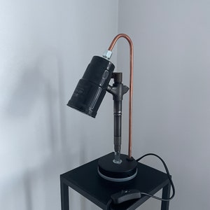 Industrial desk lamp from car parts automotive art table lamp