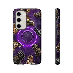 Omega Psi Phi Fraternity Phone Case Purple & Gold Phone Cover HBCU sorority Gift Tough phone Case Crossing Gift