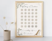 Wedding Countdown, Wedding Planing, Digital File, DIN A4, Wedding Countdown, wedding countdown 30 days, Wedding countdown printable