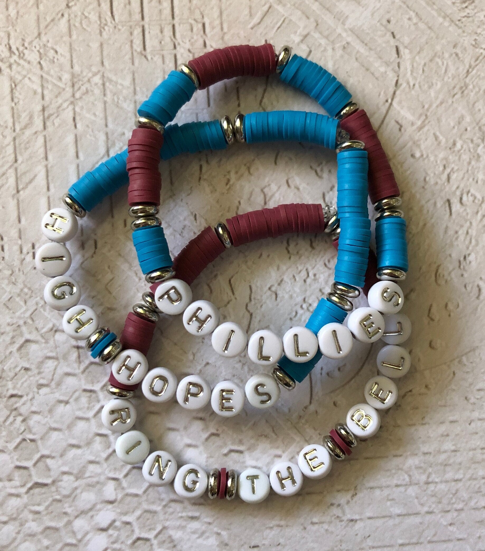 Phillies inspired friendship style bracelet etsy