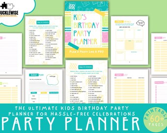 Ultimate Kids Birthday Party Planner, Party Games, Party checklist, Birthday Planner, Birthday Games, Birthday themes. Instant Download.