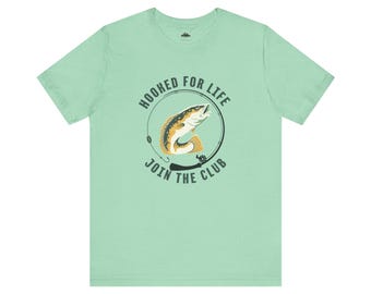 Men's Hooked for Life Lake T-Shirt: Summer Outdoor Apparel