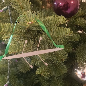 Rowing Christmas Ornament, 2x ornament, 2 person sculling  rowing shell OARnament, crew ornament
