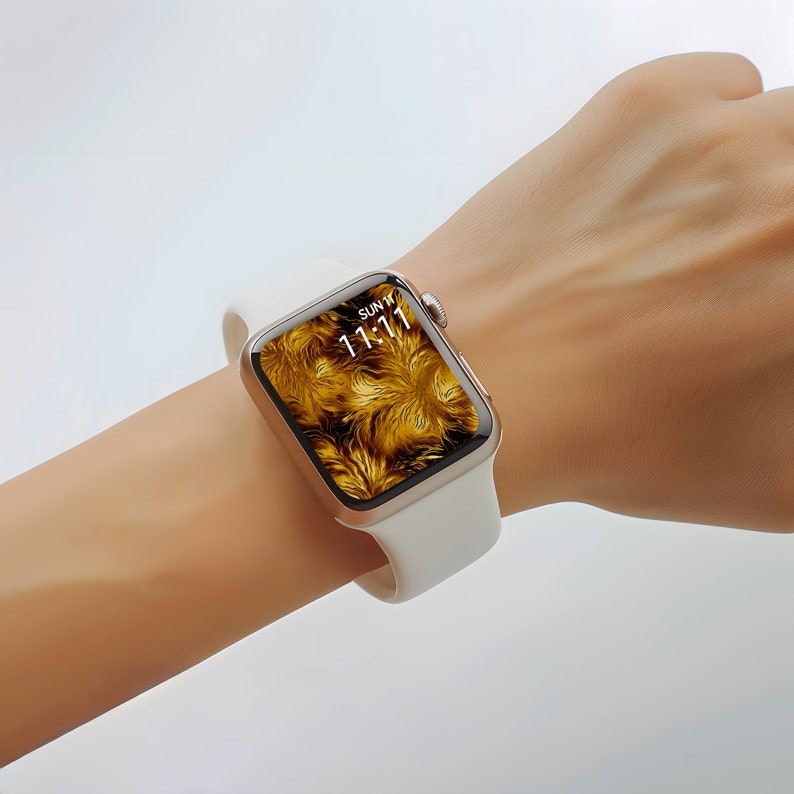 Apple Watch Wallpaper, Smartwatch, Blushing Gold Texture Watch Face