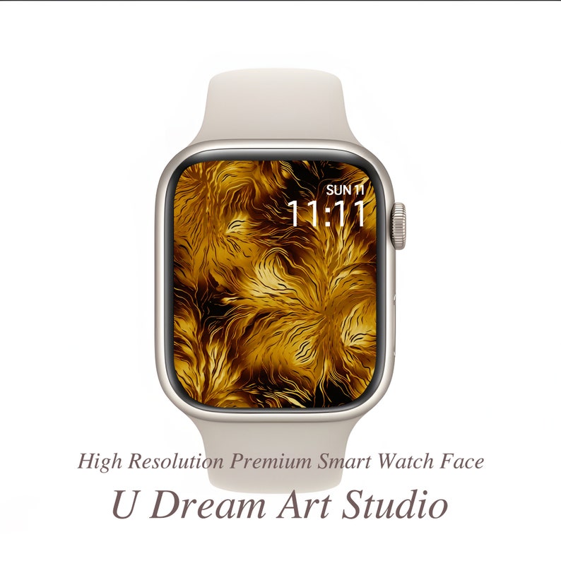 Apple Watch Wallpaper, Smartwatch, Blushing Gold Texture Watch Face