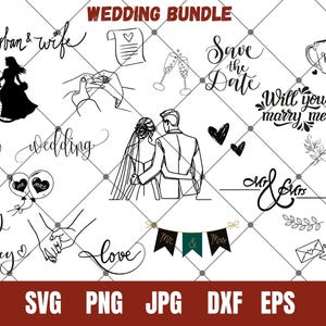Wedding Svg Bundle,Groom svg,Bride svg,Wedding invitation,Mr and Mrs svg,Marriage svg,Wedding Monogram SVG,Engagement svg,PNG,SVG, Cricut