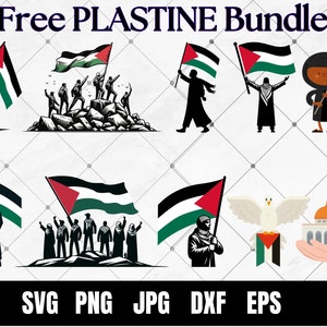 Pacchetto Svg Palestina libera/Palestina libera/Stai con la Palestina/Camicia attivista/Salva la Palestina/Diritti umani/T-shirt uguaglianza/Palestina Png