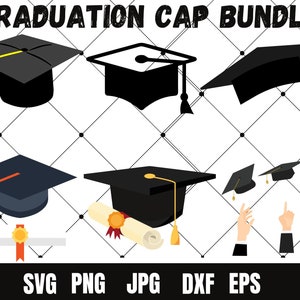 Graduation Cap SVG Graduation Hat SVG Graduate Clipart Silhouette Graduation Class of 2023 SVG Graduation Files for Cricut Instant Download