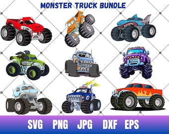 Monster Truck SVG Bundle,Monster Truck Sublimation,Monster Truck Vector,Monster Truck designs,Truck Clipart,Off Road Svg,Monster truck shirt