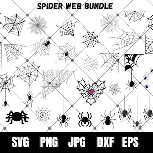 Pacote de teia de aranha Svg, clipart de teia de aranha, teia de aranha PNG, teia de aranha Svg, arquivos de corte de teia de aranha, SVG de aranha, silhueta de teia de aranha, download digital