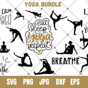 Yoga Pose Svg Bundle,Yoga Clipart,yoga meditation svg,Yoga pose Vector, Yoga pose Silhouette, Yoga Svg, Yoga Eps,yoga cut files,Fitness Svg