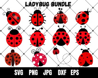 Lady bug Svg Bundle,ladybug svg,ladybug png,ladybug cut file,Ladybug Silhouette,layered,Png, Jpg,Dxf,Eps,Svg